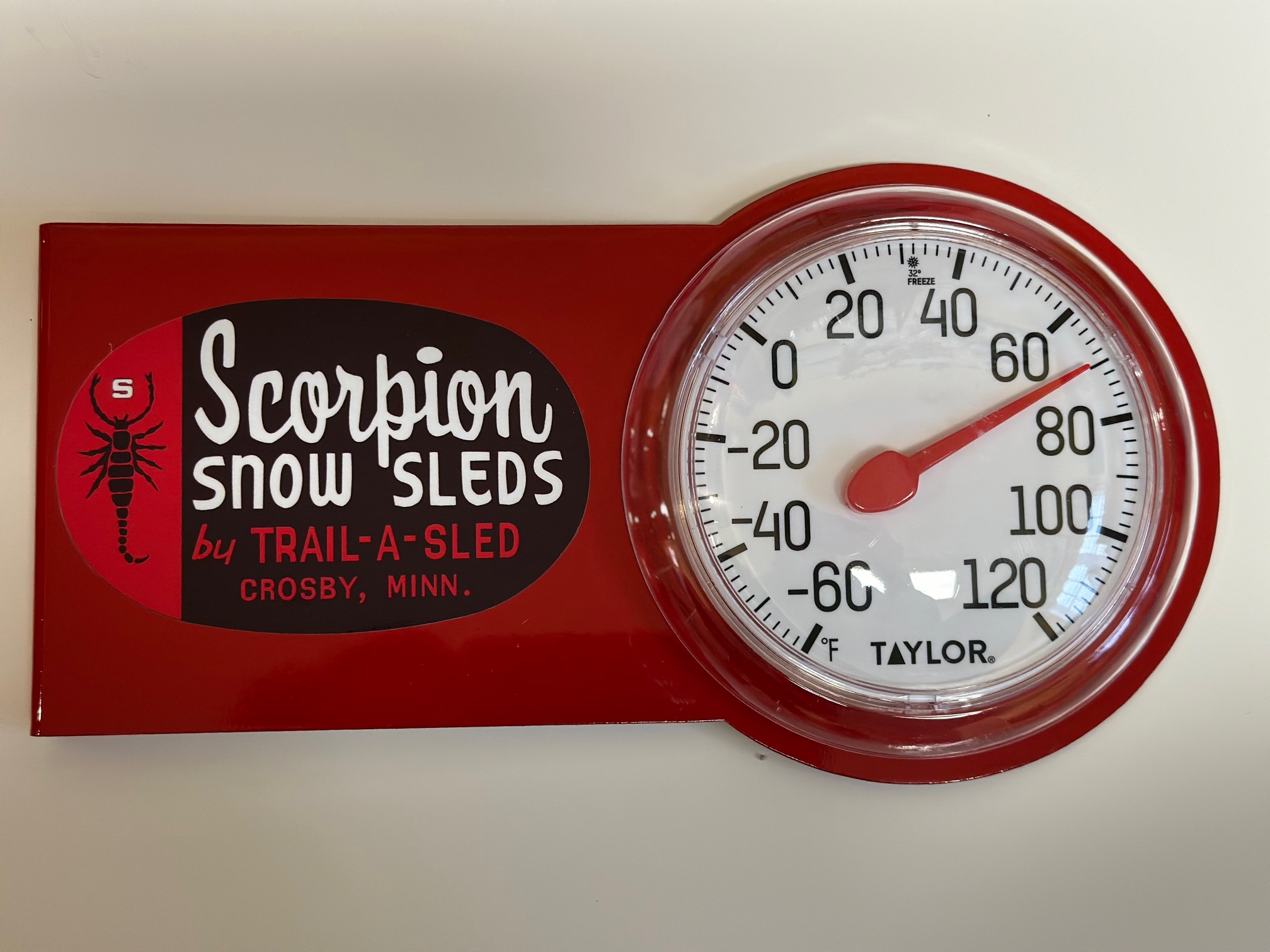 Metal thermometer with your favorite logo